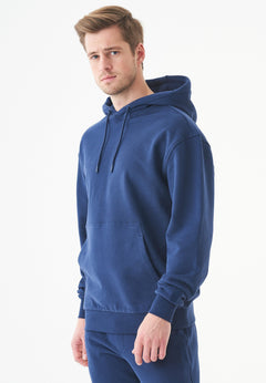 Halki Unisex Soft Touch Organic Cotton Hoodie Navy