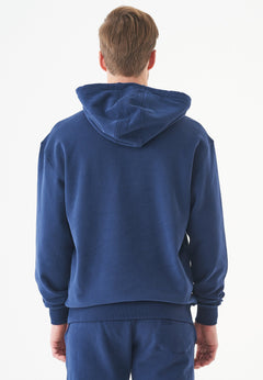 Halki Unisex Soft Touch Organic Cotton Hoodie Navy