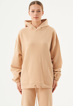 Hande Oversized Hoodie Beige