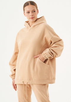 Hande Oversized Hoodie Beige