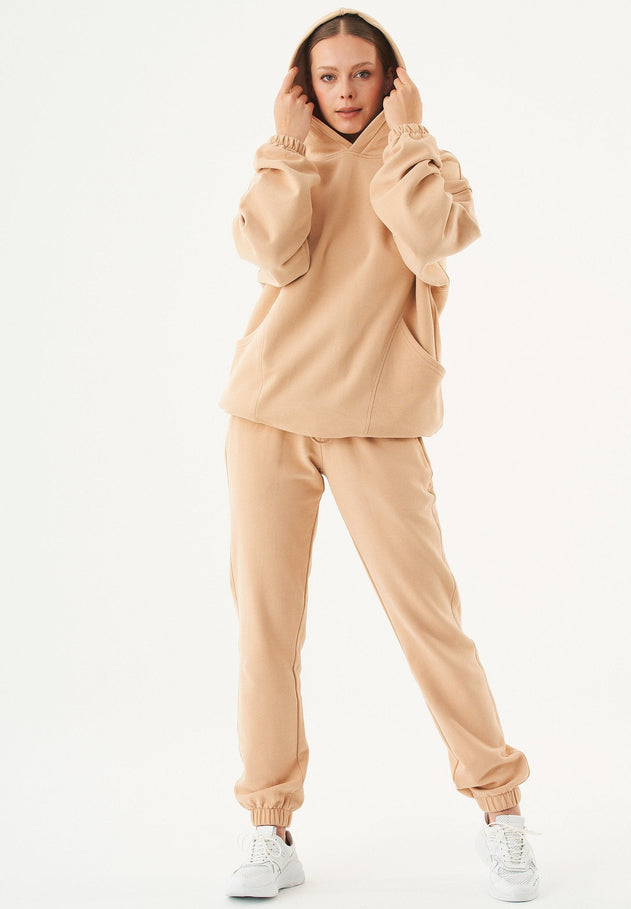 Hande Oversized Hoodie Beige