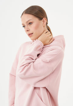 Hande Soft Touch Oversize Organic Cotton Hoodie Dusty Pink