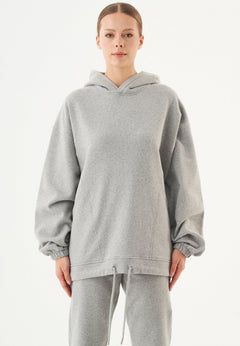 Hande Oversized Hoodie Grijs melange
