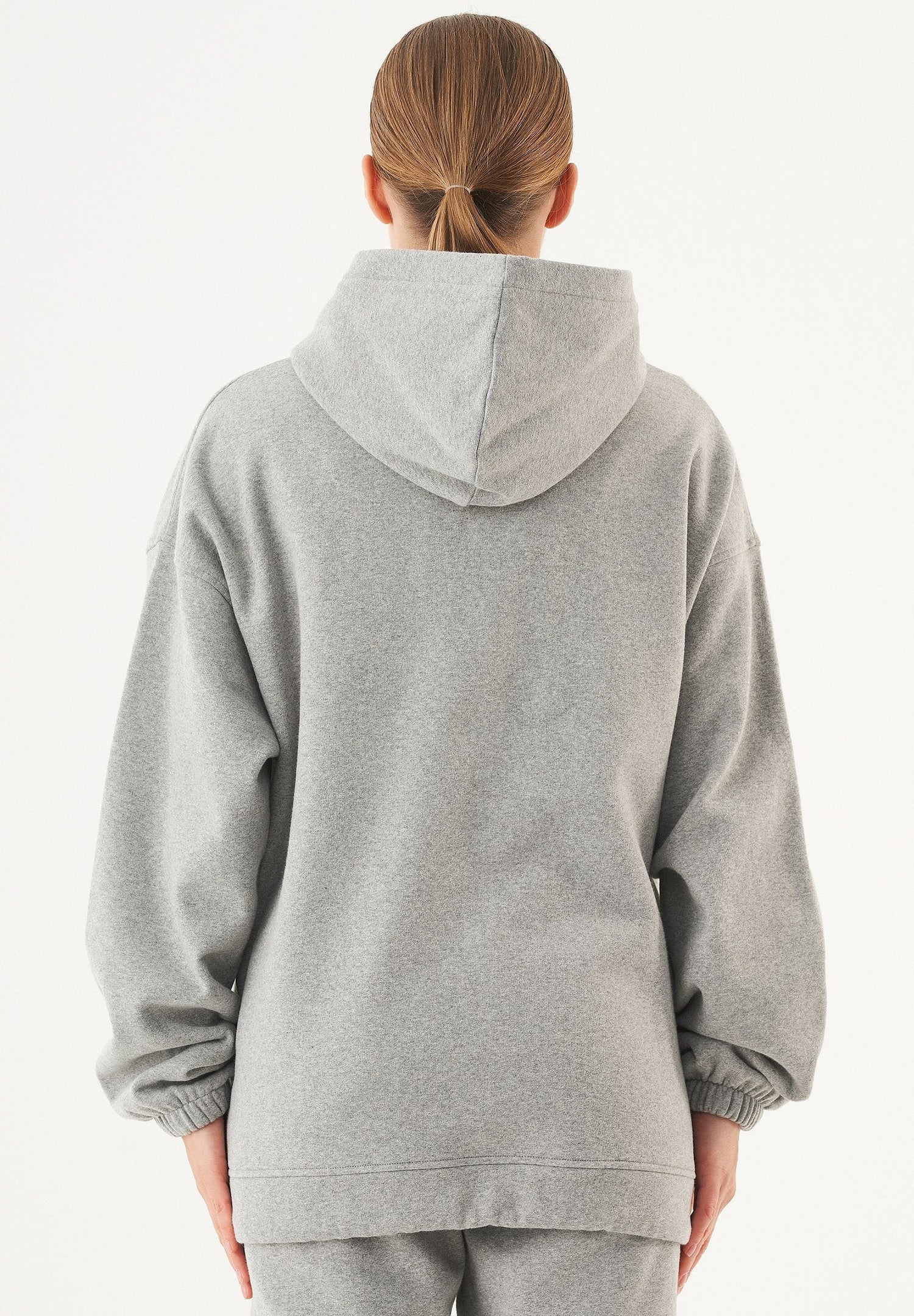 Hande Oversized Hoodie Grijs melange