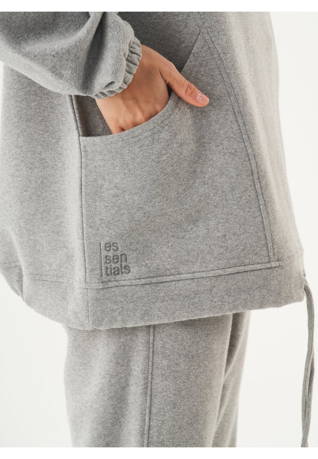 Hande Oversized Hoodie Grijs melange