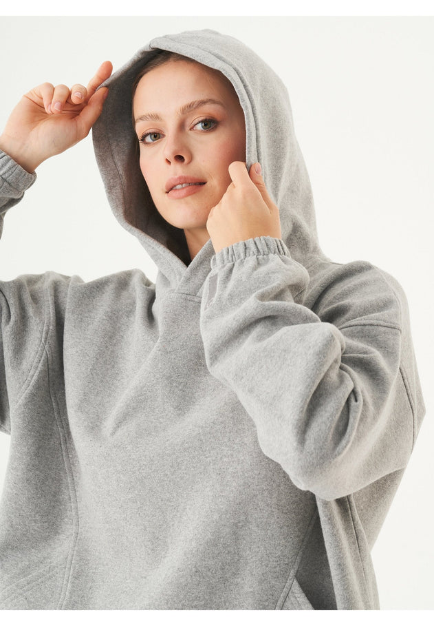 Hande Oversized Hoodie Grijs melange