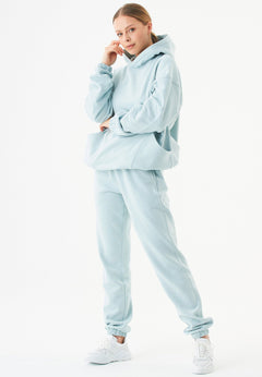 Hande Soft Touch Oversize Organic Cotton Hoodie Mint Blue