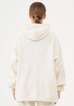 Hande Oversized Hoodie Gebroken wit
