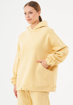 Hande Oversized Hoodie Zachtgeel