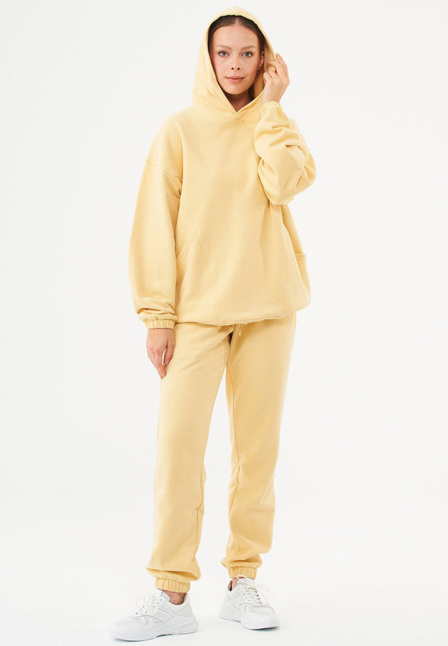 Hande Oversized Hoodie Zachtgeel