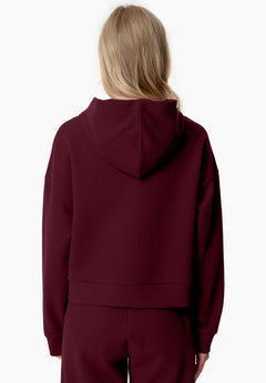 Hanna Waffle Hoodie Bordeaux