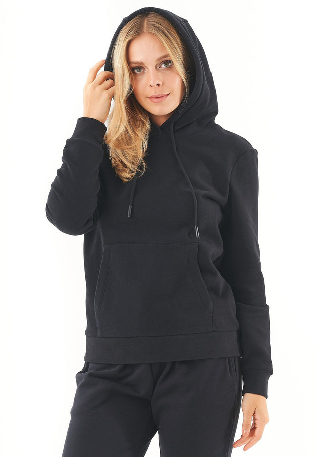 Haree Soft Touch Organic Cotton Hoodie Black