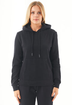 Haree Soft Touch Organic Cotton Hoodie Black