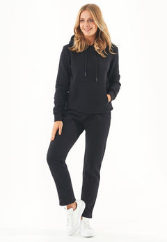 Haree Soft Touch Organic Cotton Hoodie Black