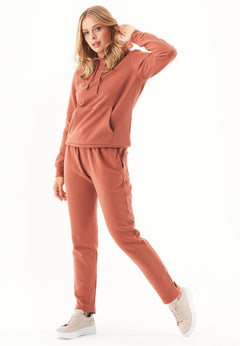 Haree Soft Touch Organic Cotton Hoodie Cinnamon