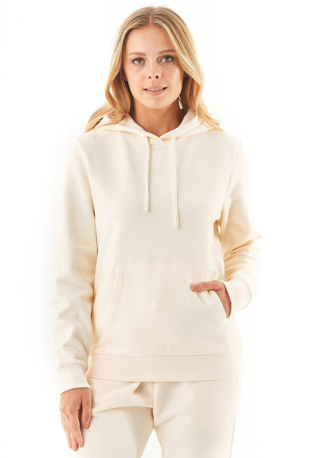 Haree Soft Touch Organic Cotton Hoodie Off White