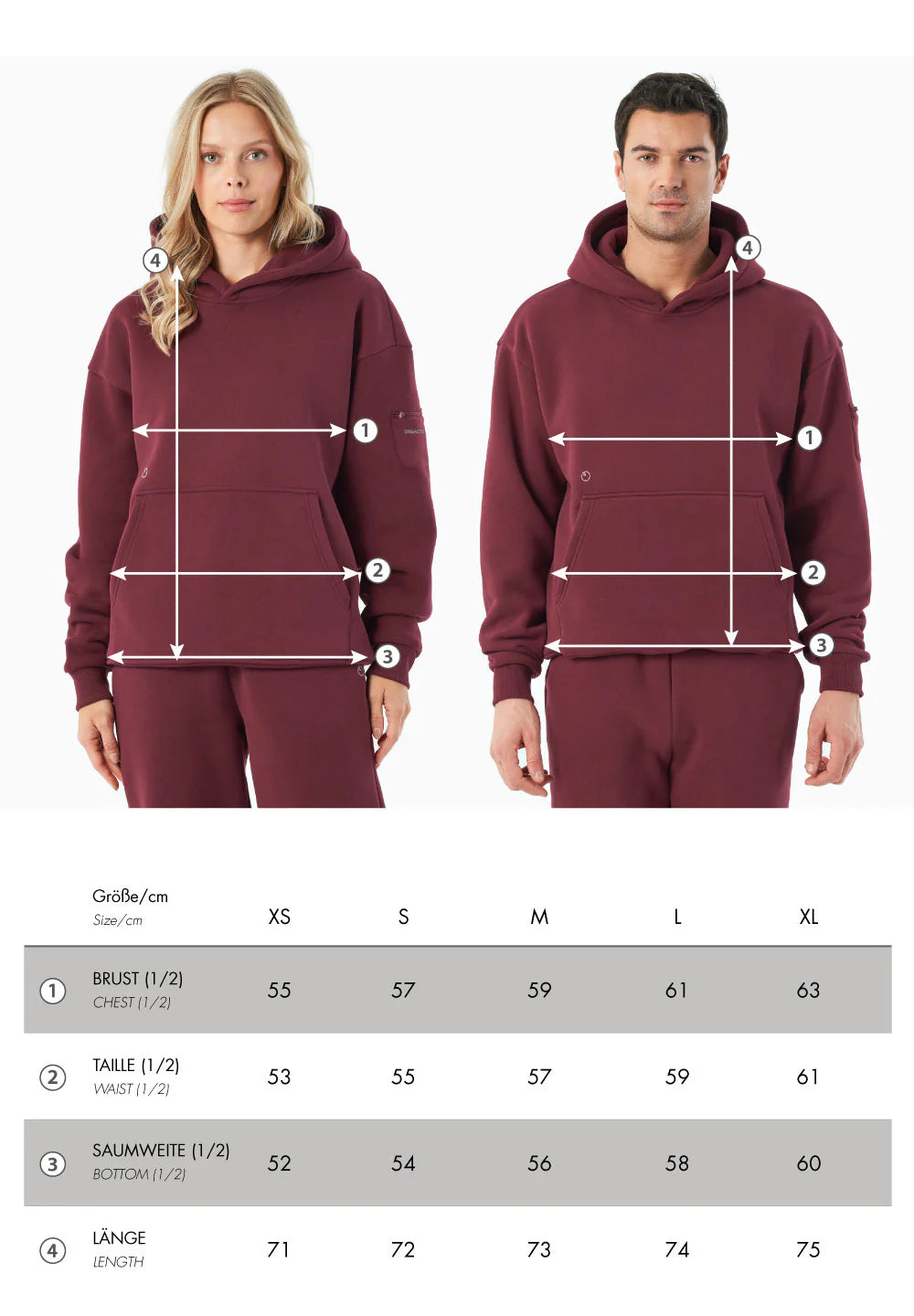 organication--harvinn-hoodie-bordeauxrood