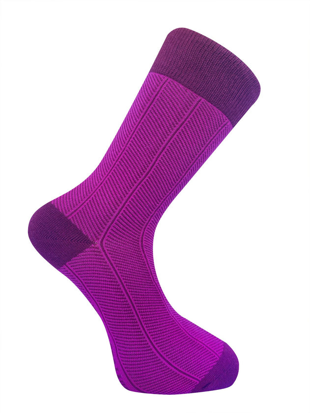 Herringbone GOTS Organic Cotton Socks Pink