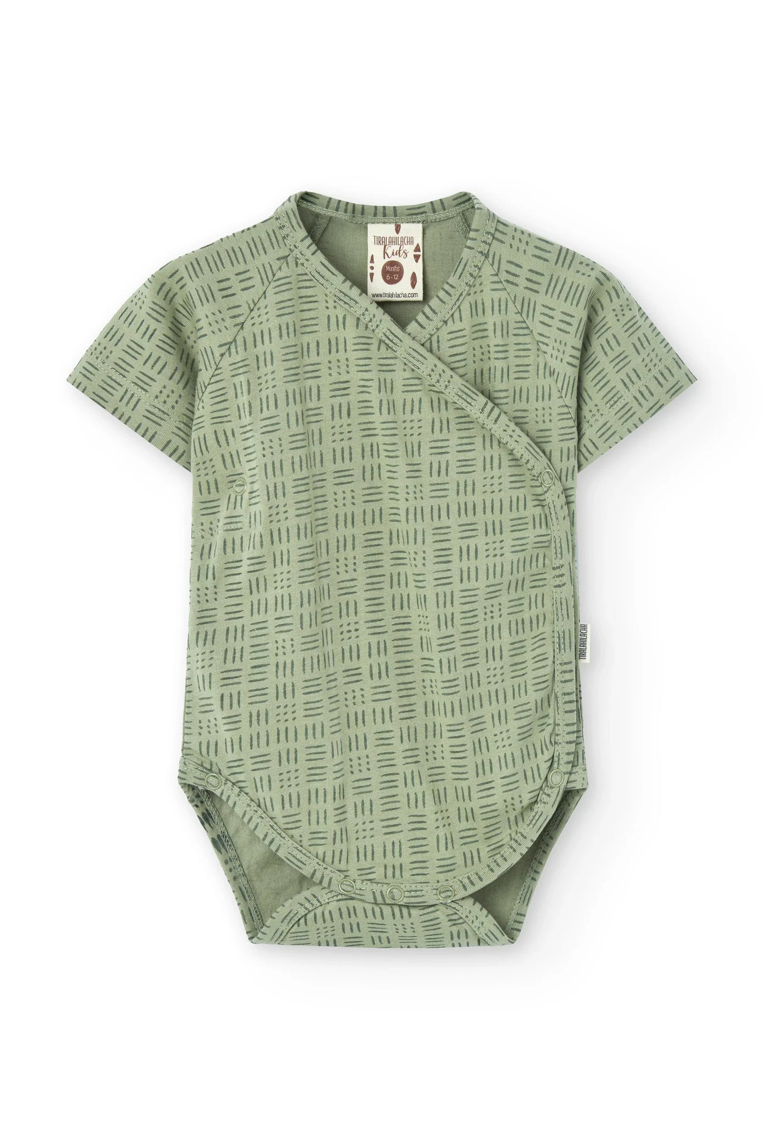 Baby's Haruka Kimono Bodysuit Wicker Green