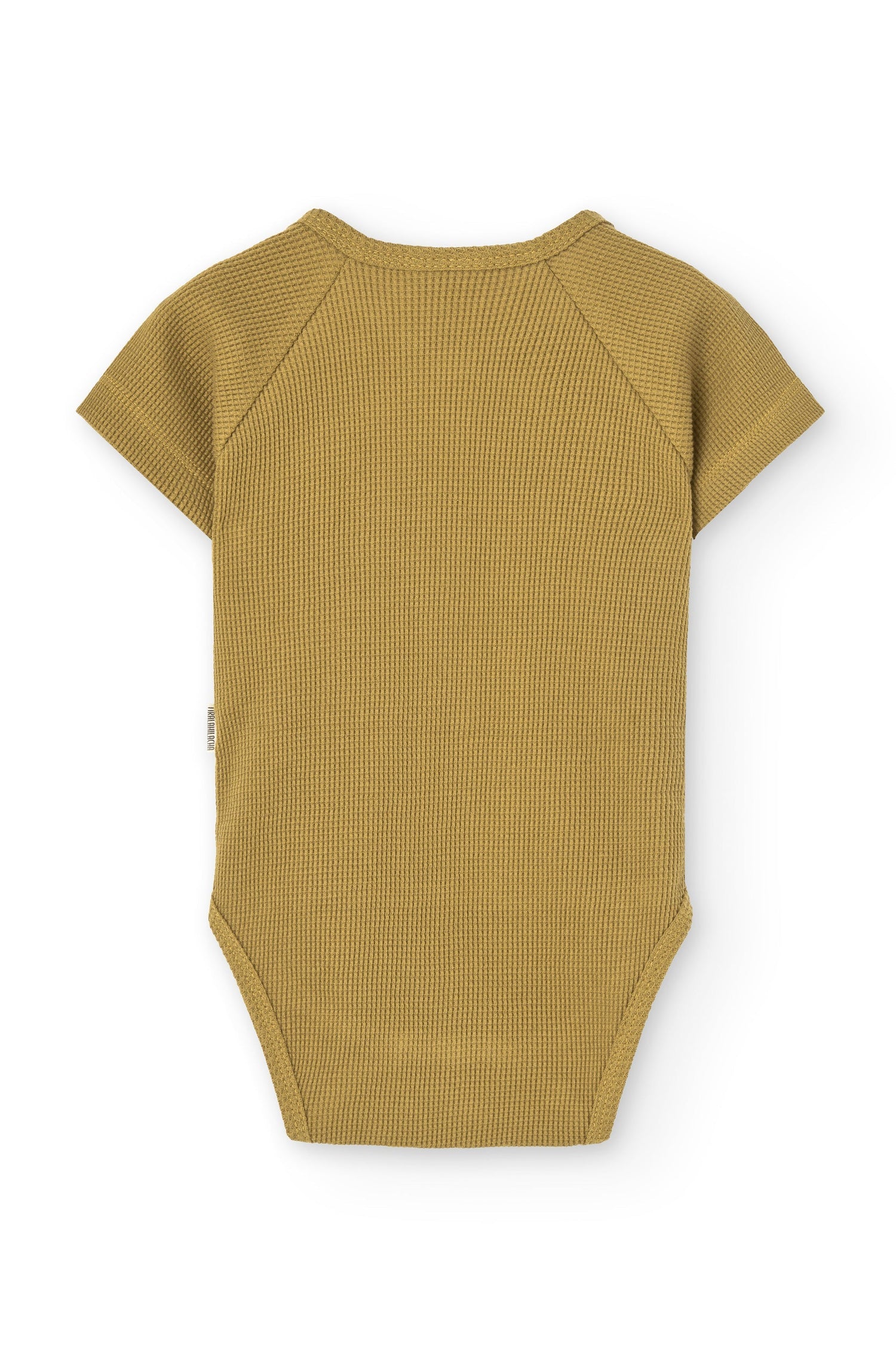 Baby's Haruka Waffle Kimono Bodysuit Mustard