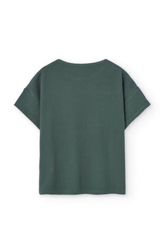 Kids' Haco Waffle Oversized T-Shirt Blue