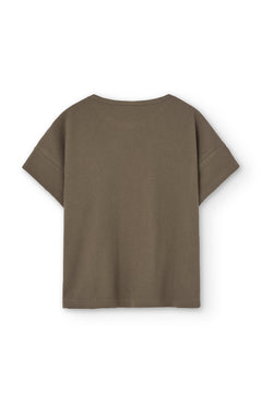 Kids' Haco Waffle Oversized T-Shirt Brown