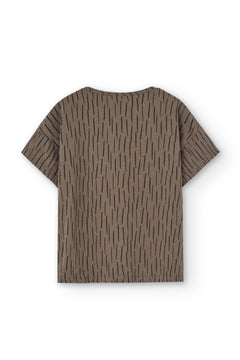 Kid's Haco Oversized T-Shirt Brown Bark