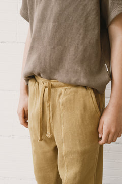 Kids' Hallow Waffle Pants Mustard