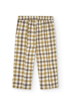 Kids' Hallow Pants Yellow Vichy