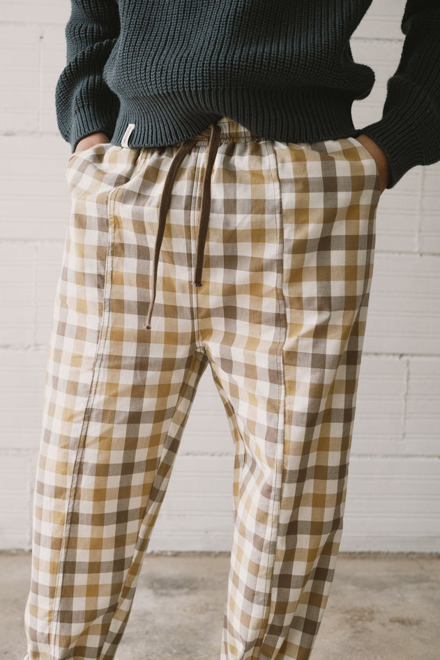 Kids' Hallow Pants Yellow Vichy