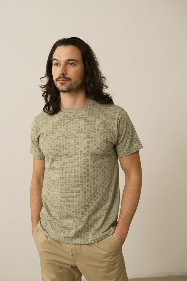 Harriet Heren T-shirt Wicker Green