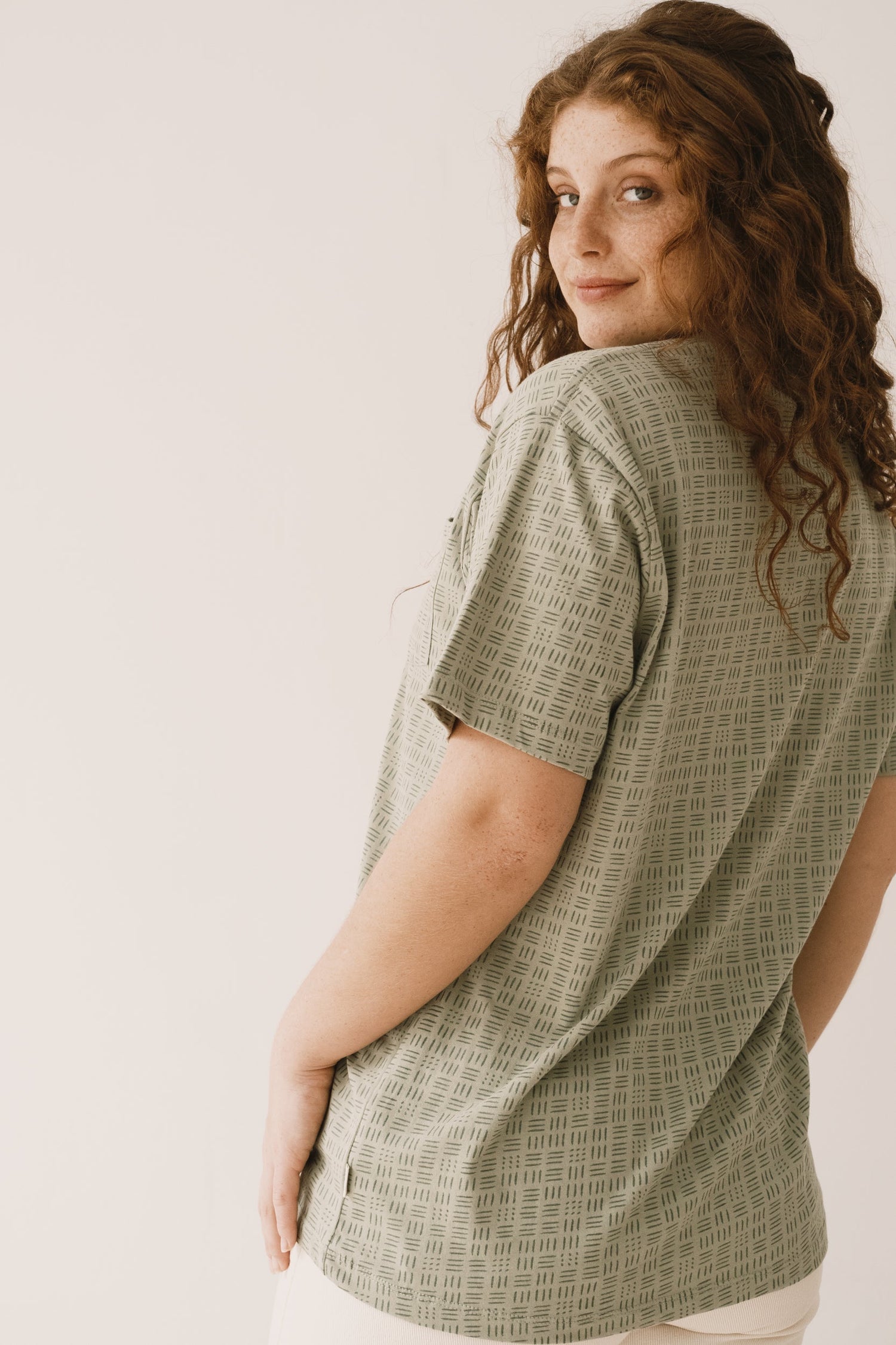 Harriet T-shirt Wicker Green