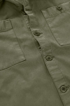 Helmut Unisex Organic Cotton Worker Overshirt Green