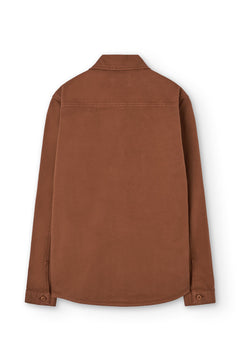 Helmut Unisex Organic Cotton Worker Overshirt Terracotta