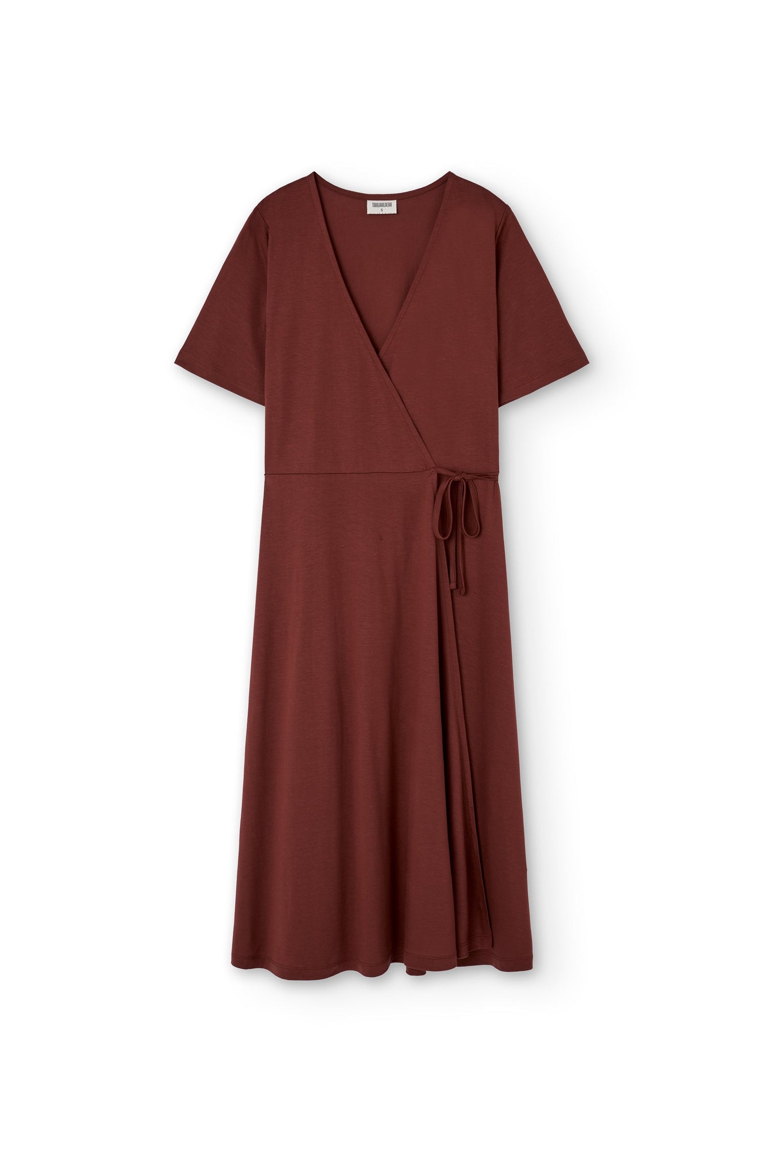 Helen Tencel Wrap Dress Red