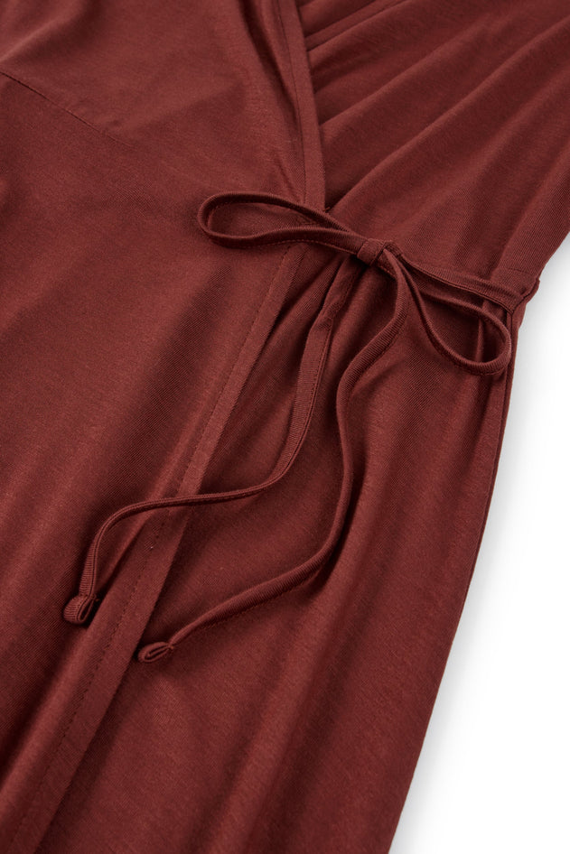 Helen Tencel Wrap Dress Red