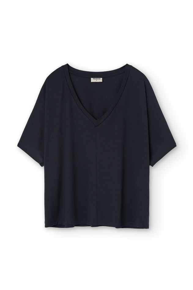 Hada Oversized Tencel T-Shirt Black