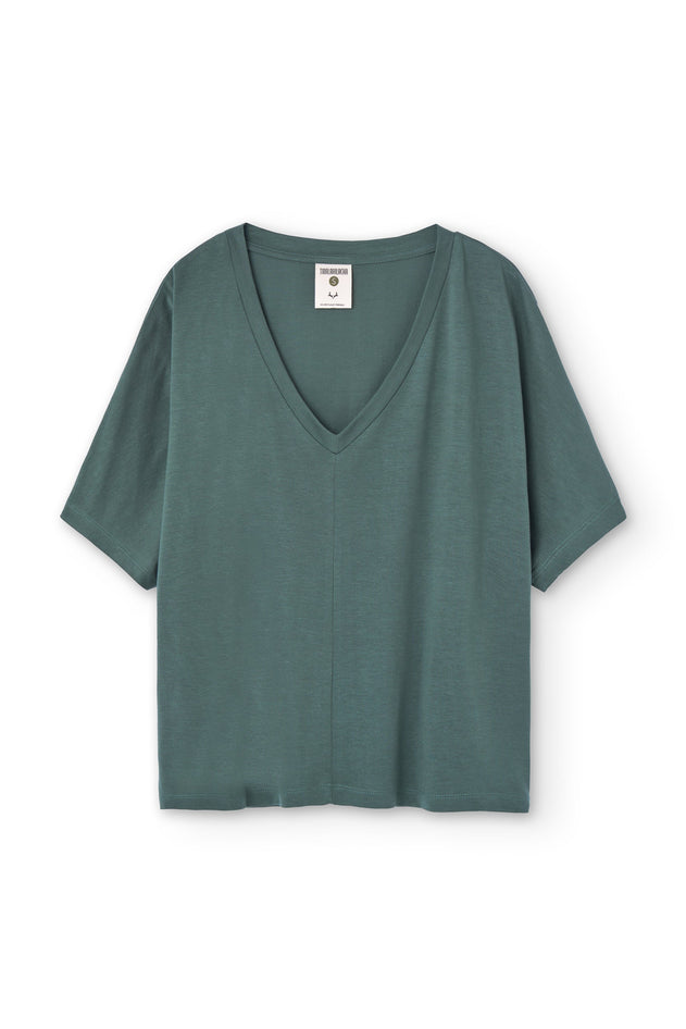 Hada Oversized Tencel T-Shirt Green