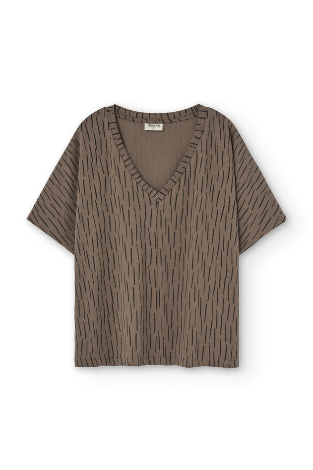 Hada Oversized T-Shirt Brown Bark