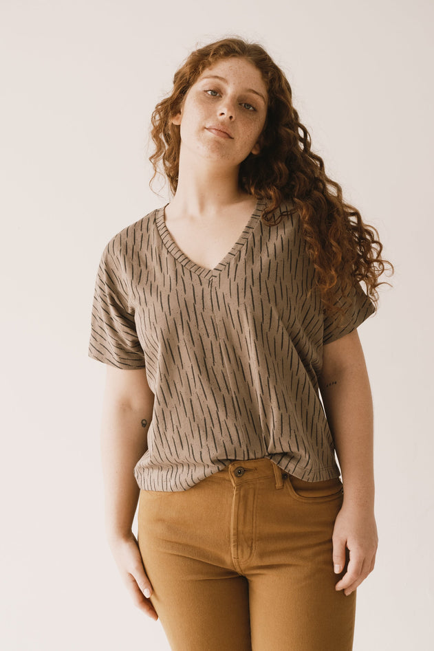 Hada Oversized T-Shirt Brown Bark