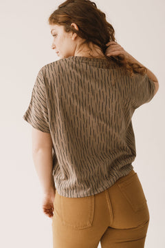 Hada Oversized T-Shirt Brown Bark