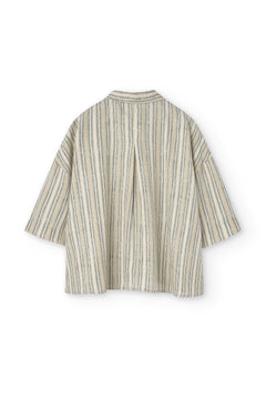 Hallow Tencel Oversized Shirt Trace Print