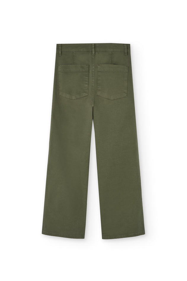 Hani Recycled Cotton Sailor Pants Green