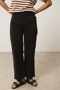 Hani Recycled Cotton Sailor Pants Black