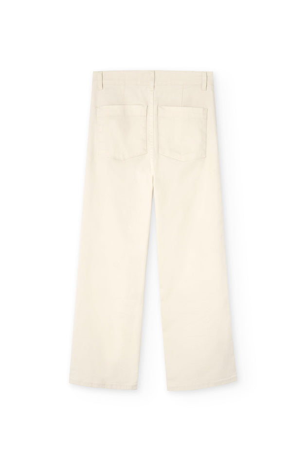 Hani Recycled Cotton Sailor Pants White