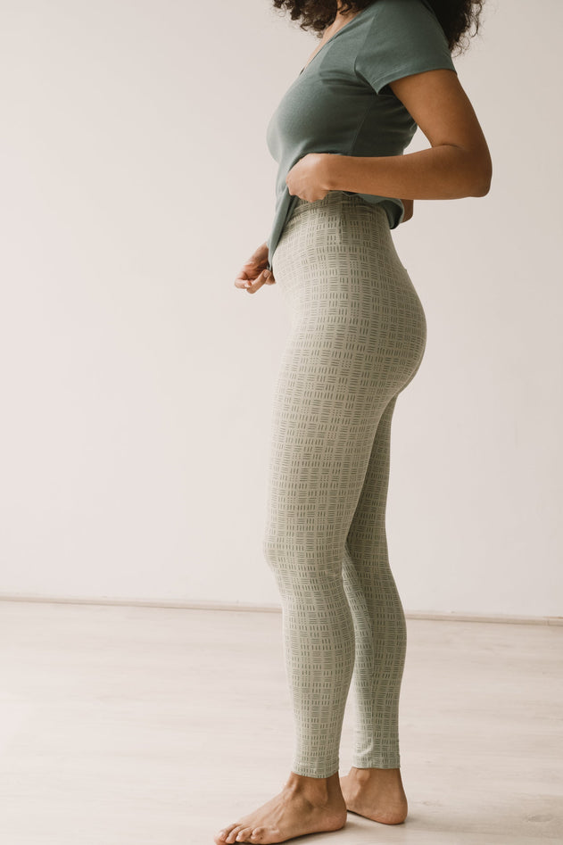 Helga Leggins Wicker Green