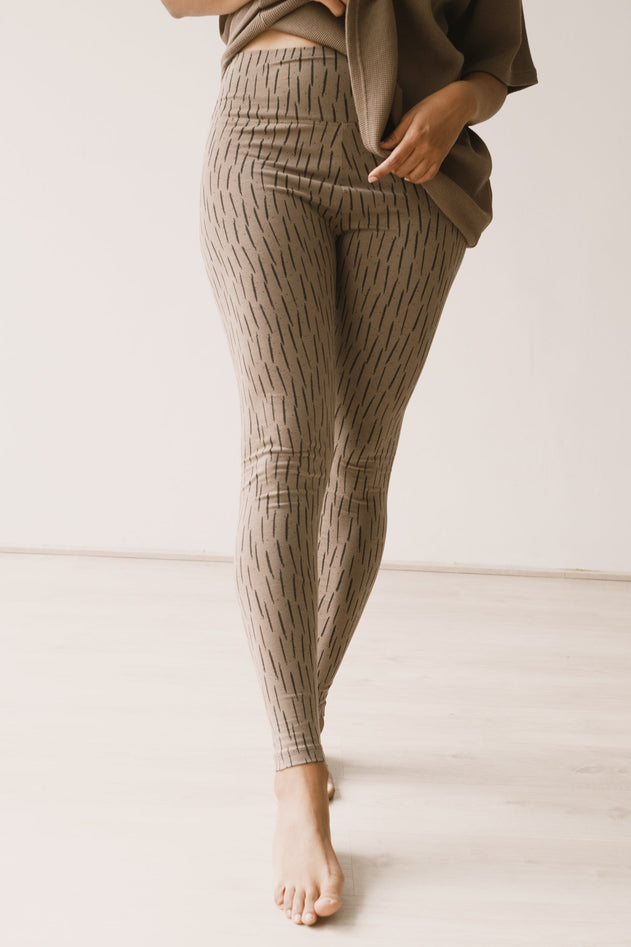 Helga Leggings Brown Bark