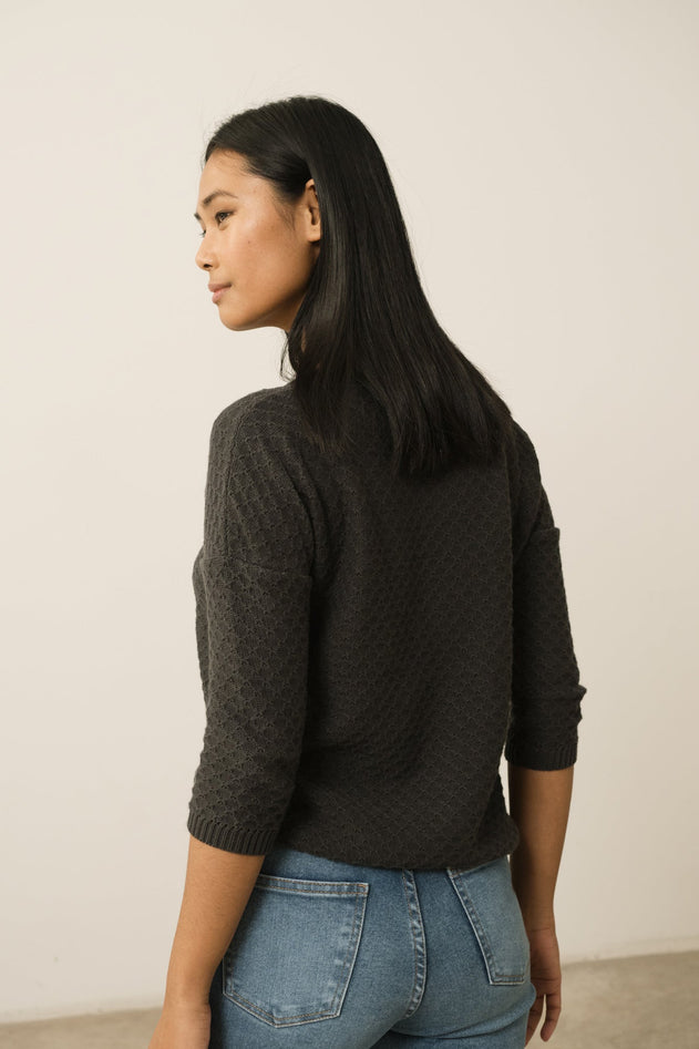 Hadi Organic Cotton Sweater Black