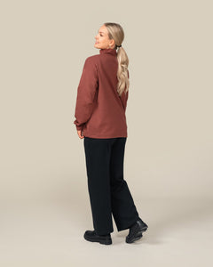 Toive Half-zip Reddish-Brown