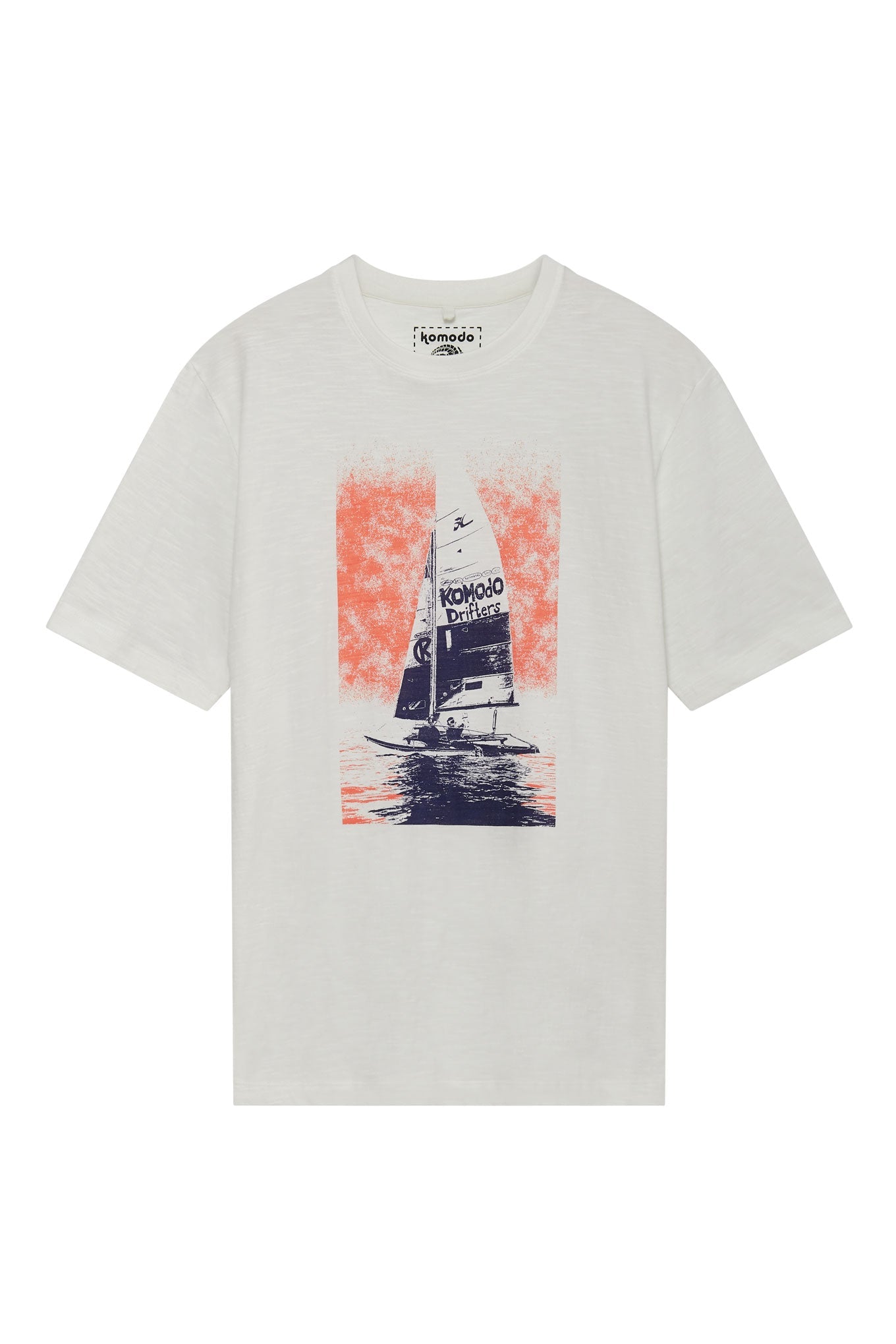 Sailing T-shirt Gebroken wit